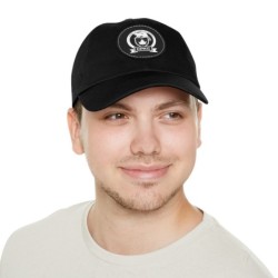 Dad Hat with Leather Patch (Round)